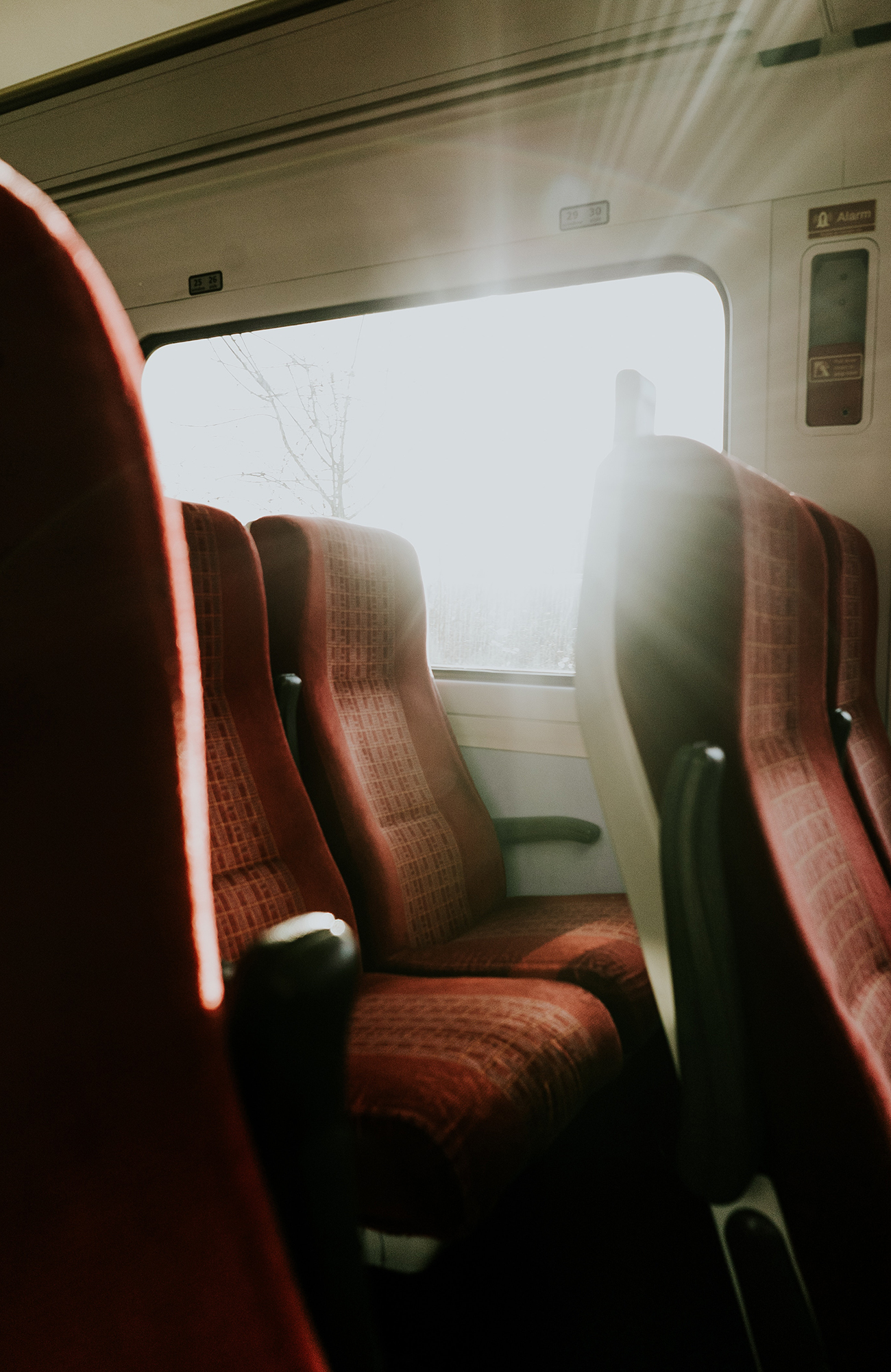 Sæti í lest sem þú getur setið í þegar þú ferð í lestarferð