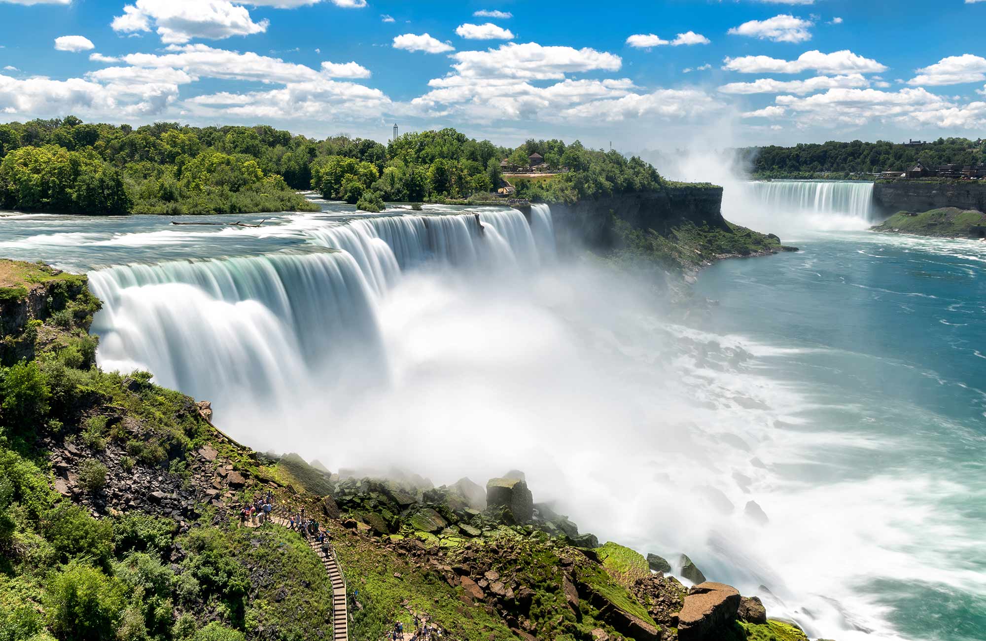Niagara Falles á austurströnd USA