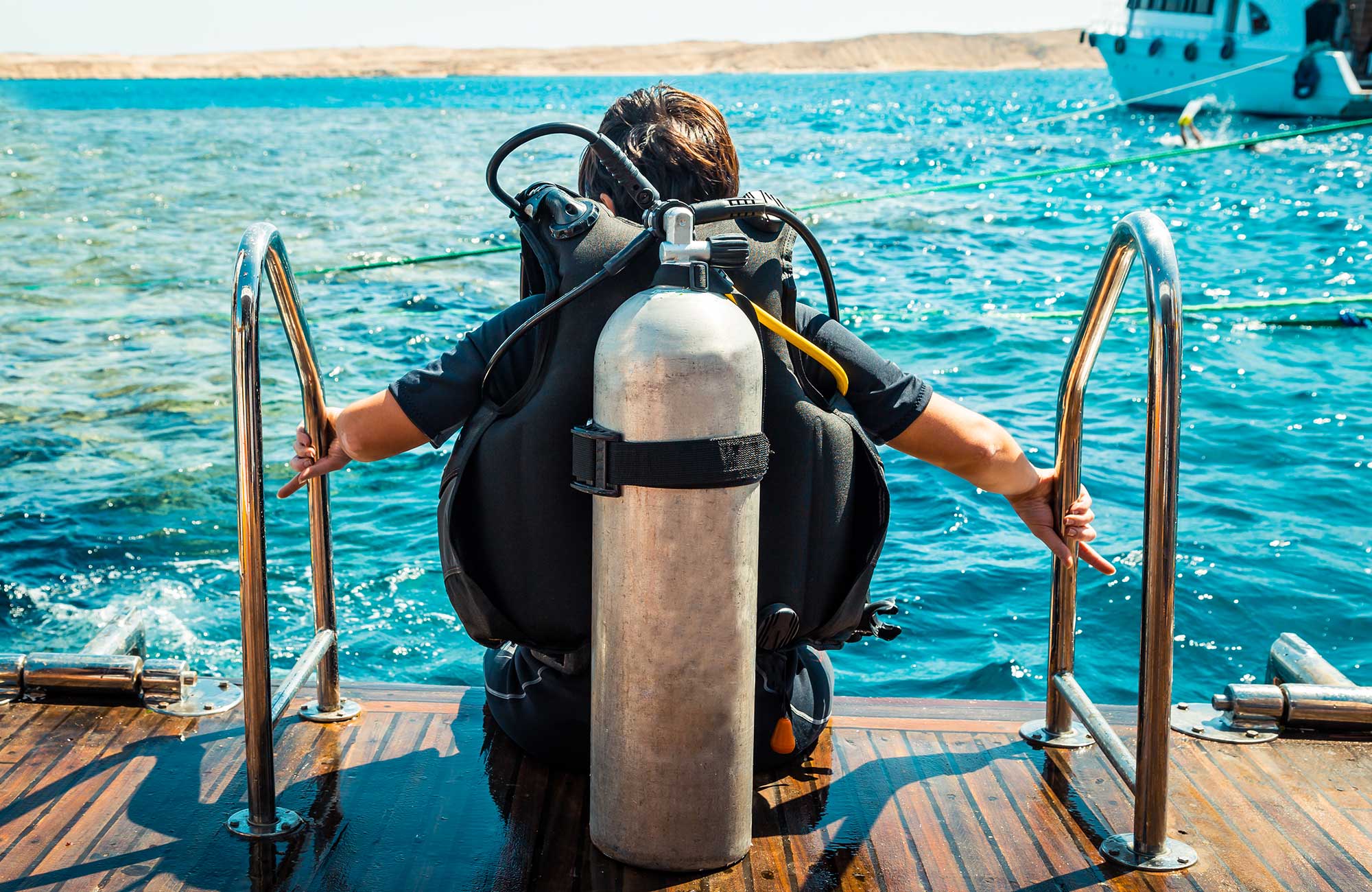 Köfun á Fiji í júlí