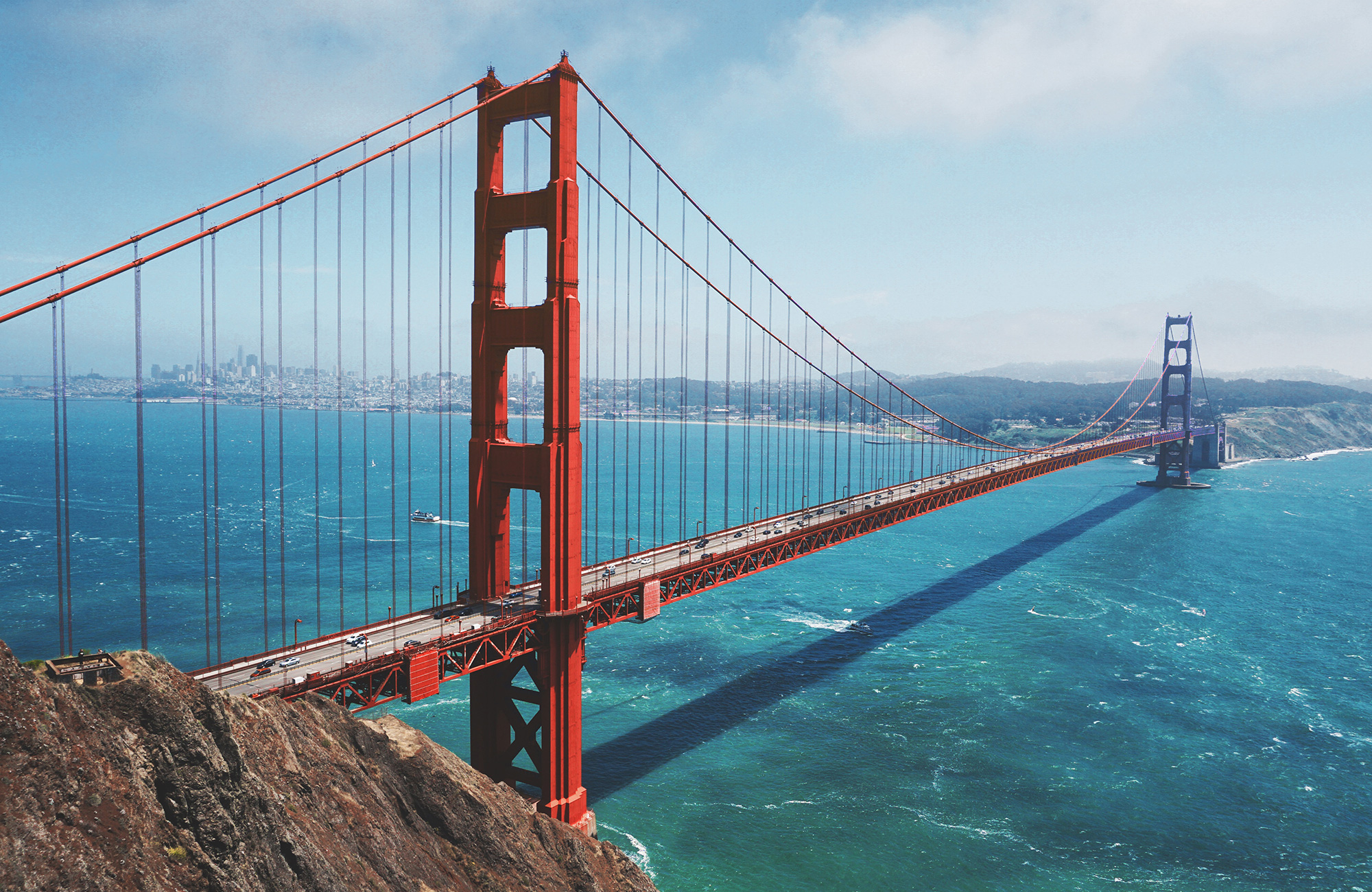 Golden Gate brúin í San Francisco í september