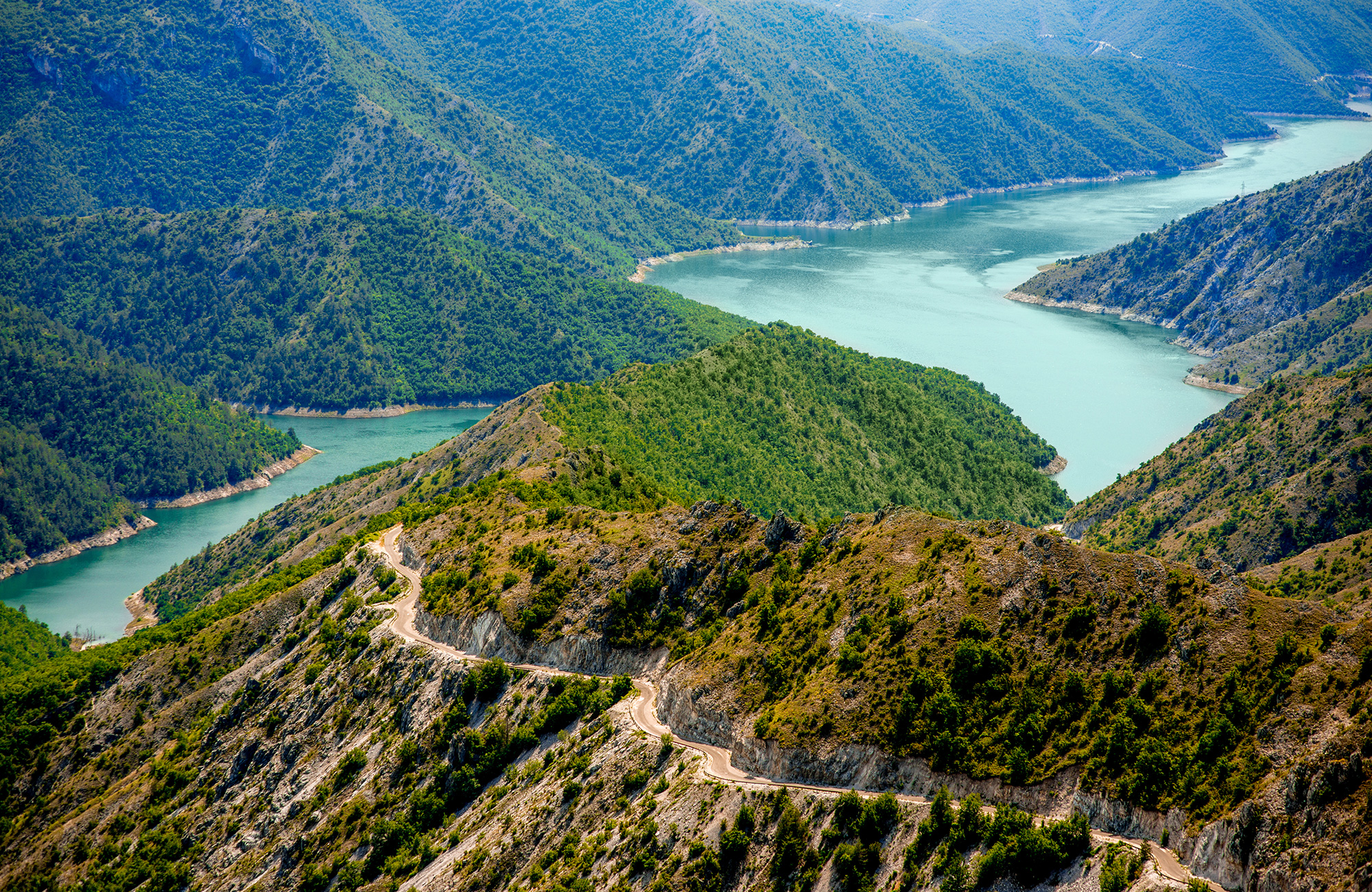 Macedonia Mountains And Kozjak Lake Near Skopje