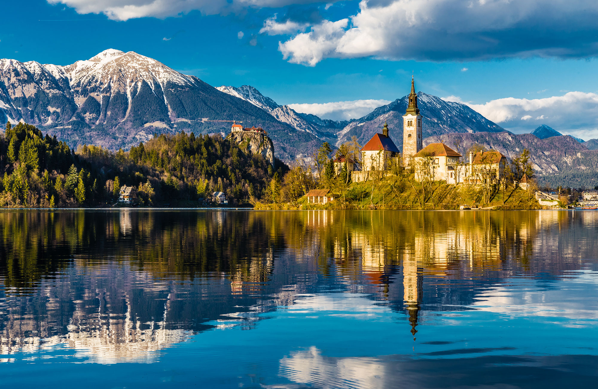 Bled Slovenia Lake Bled Mirroring