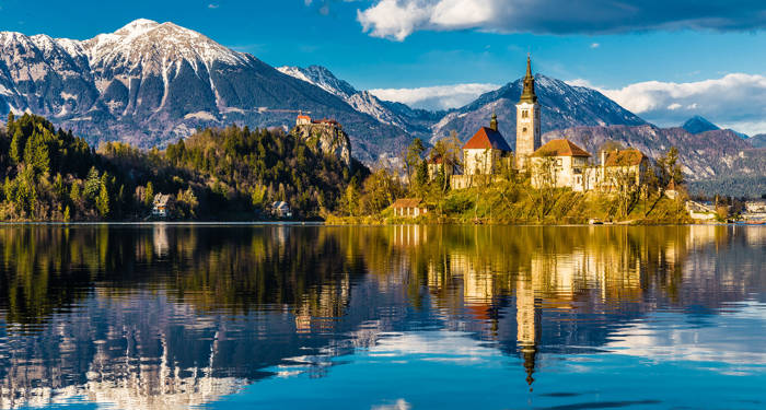 Lake Bled í Slóveníu