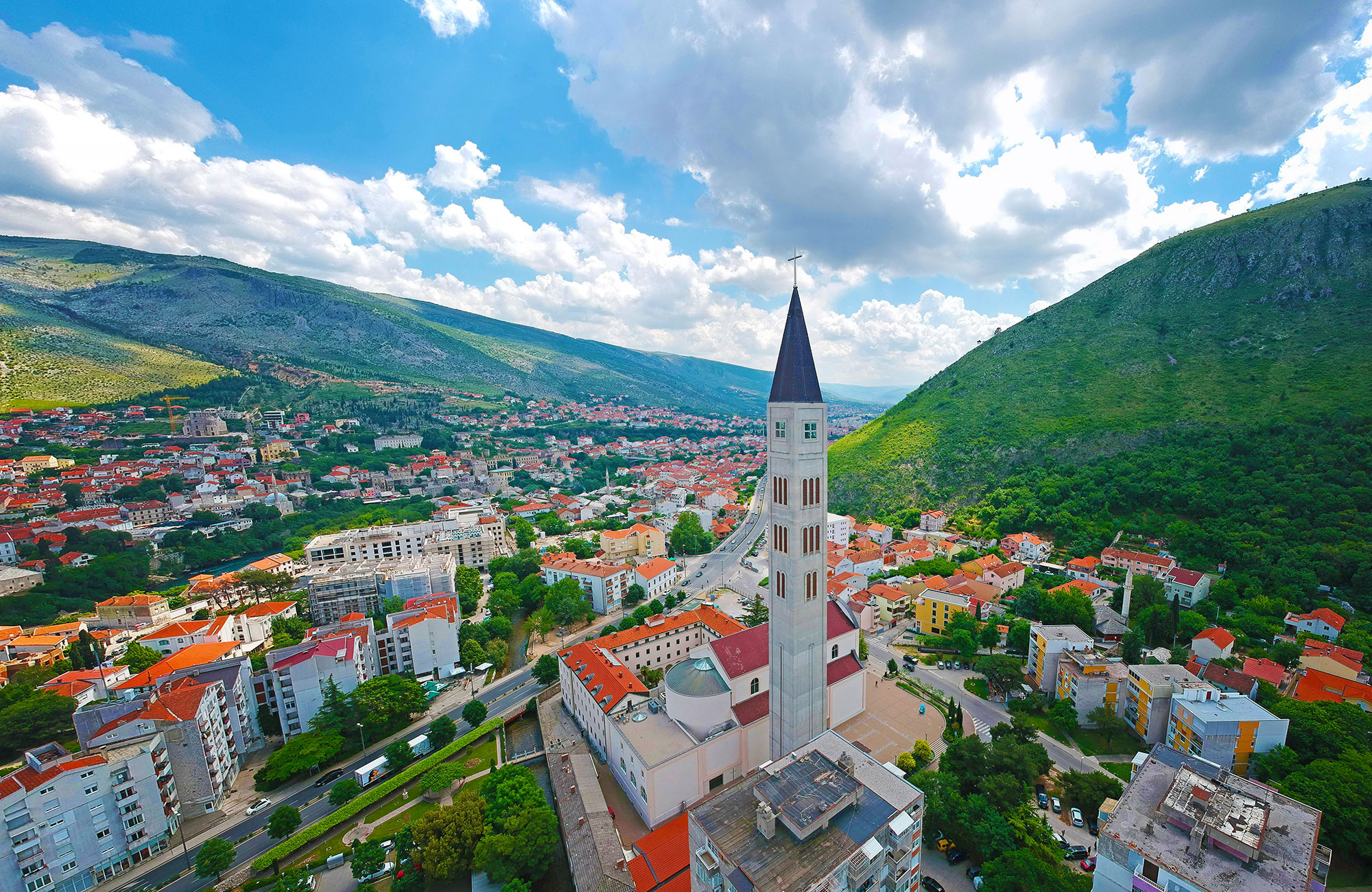 Mostar Bosnia Herzegovina Peace Bell Tower Mostarski Zvonik Mira