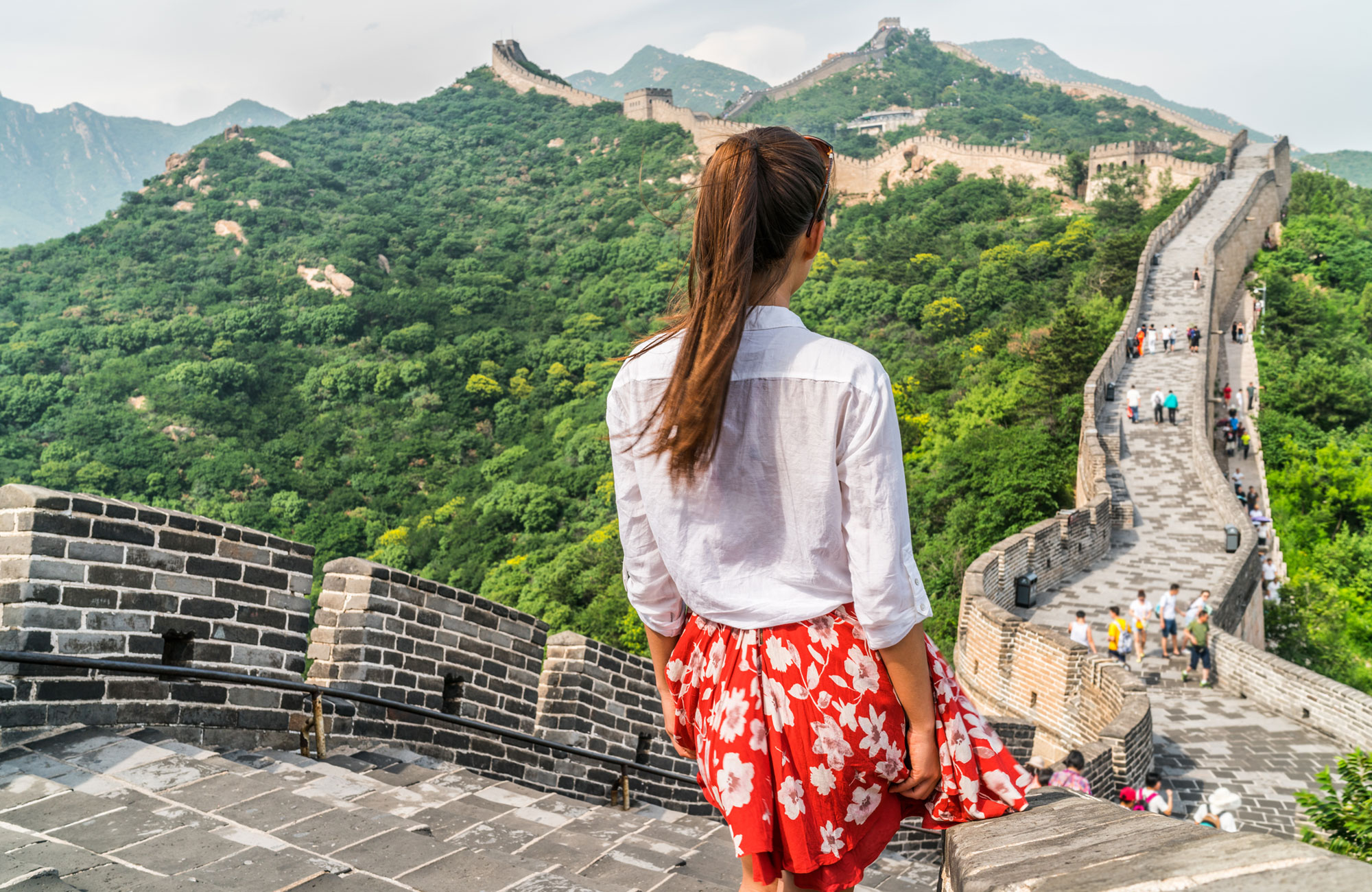 China Beijing Great Wall Girl