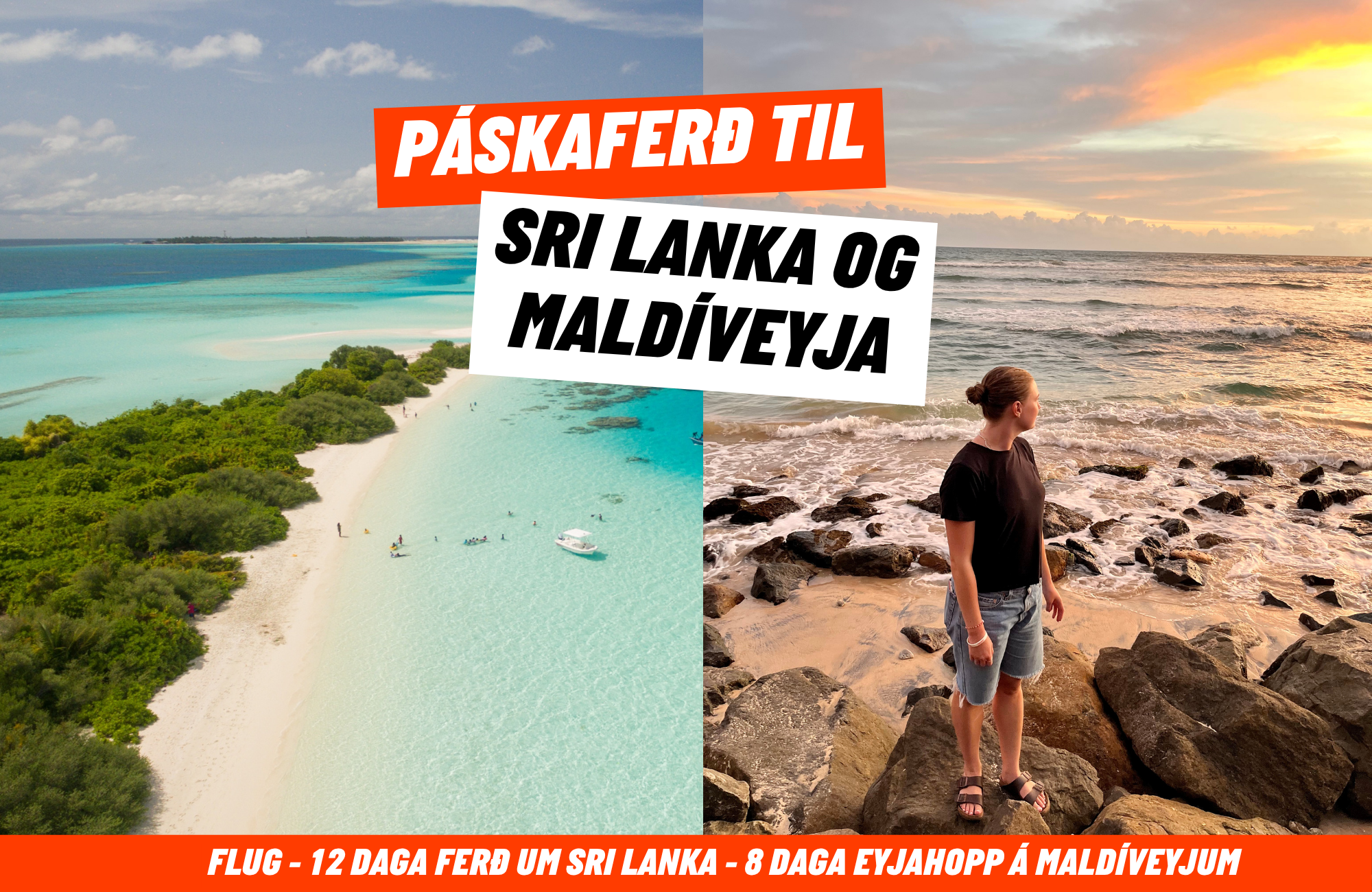 Páskaferð til Sri Lanka og Maldíveyja