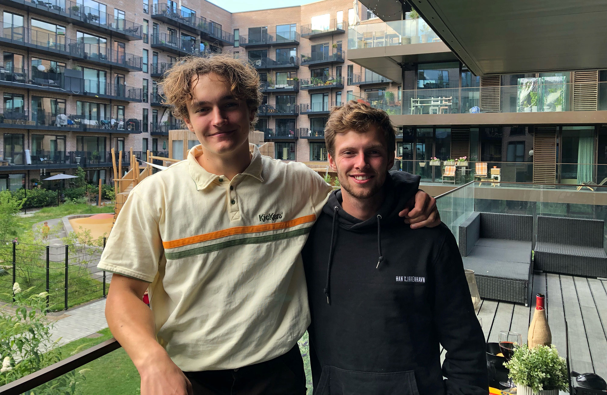 Mads And Jens On Balcony