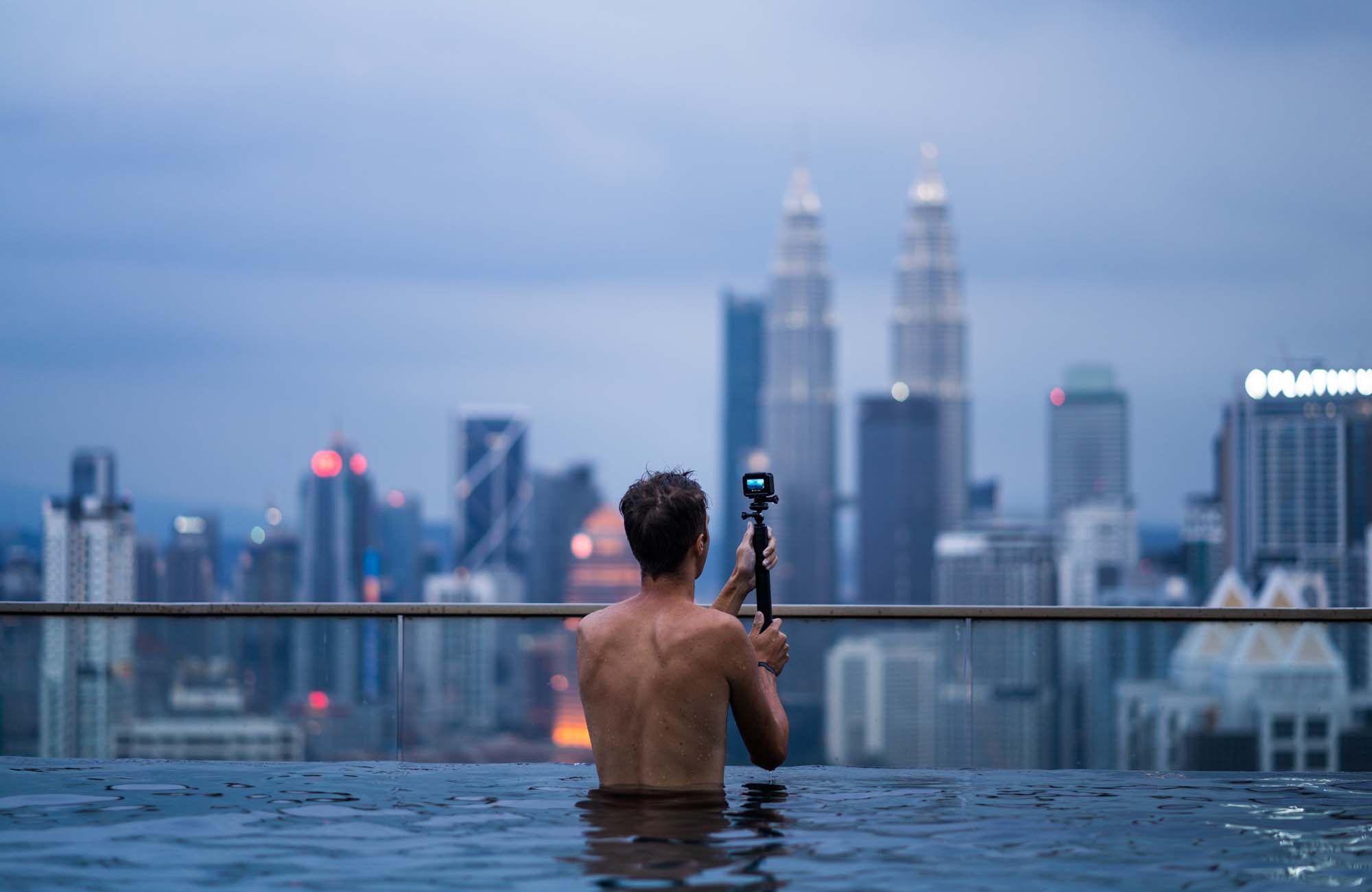 Malaysia Kuala Lumpur Infinity Pool Picture View