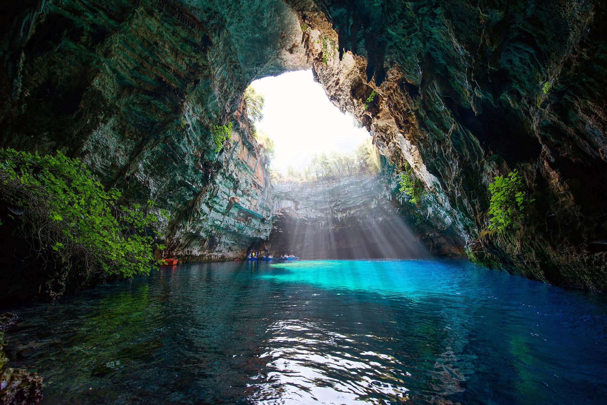 Greece Melissani Cave